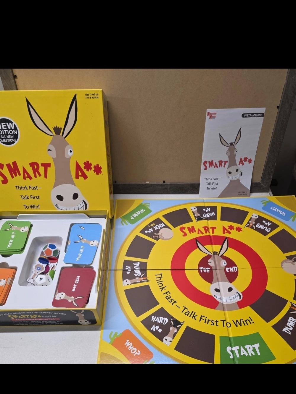 Smart A** Family Party Game - Yellow